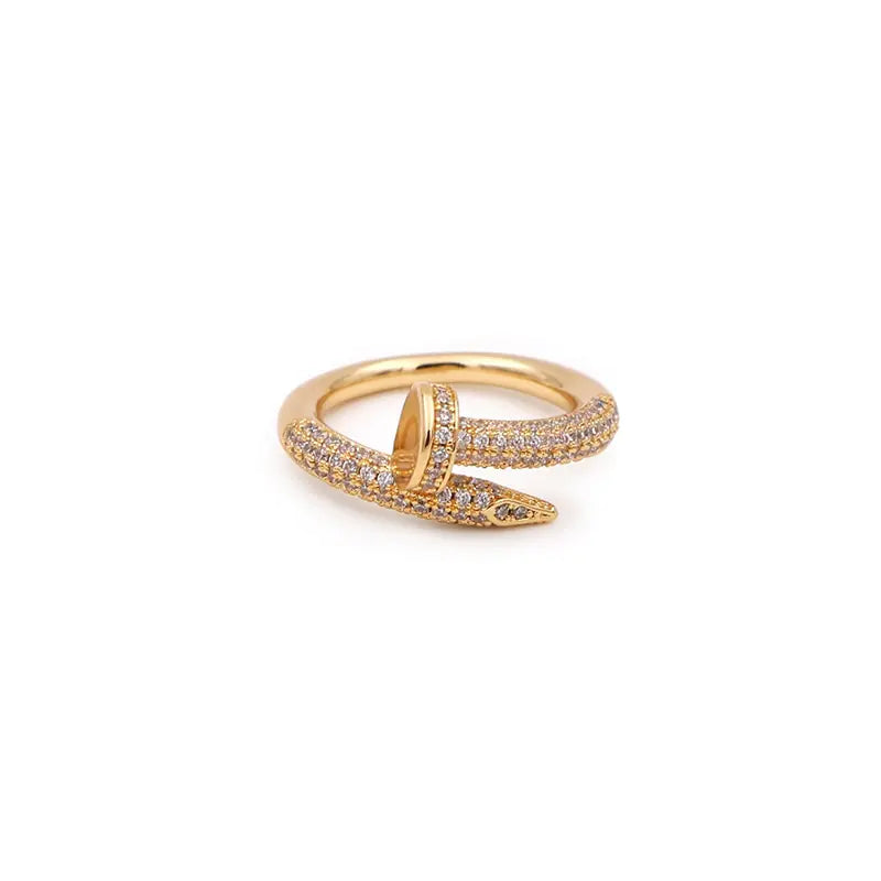 Kupfer Zirkon Ring