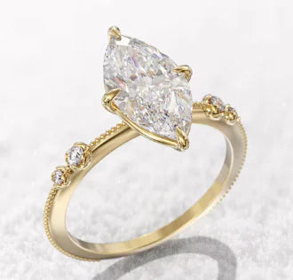 Schillernder Cubic Zirkonia Ring