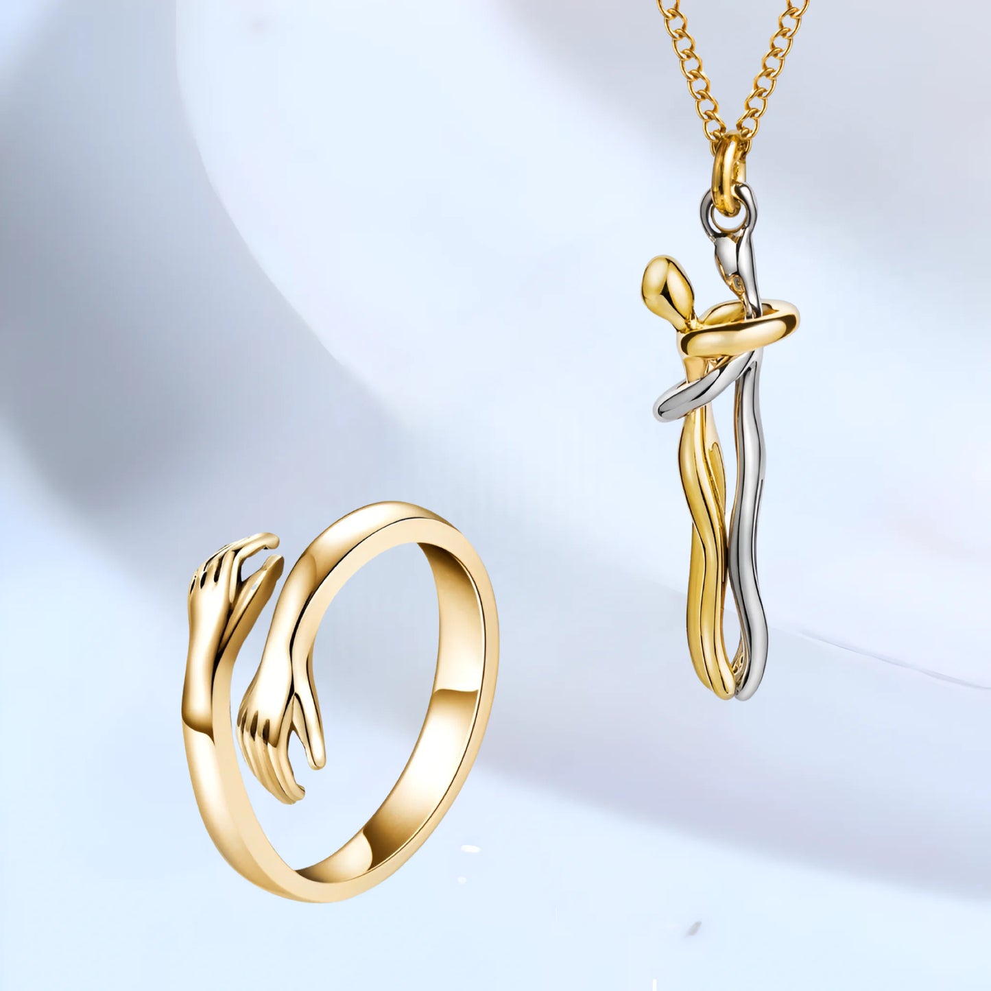 Hug Necklace™️ - Einzigartiger & eleganter GRATIS RING